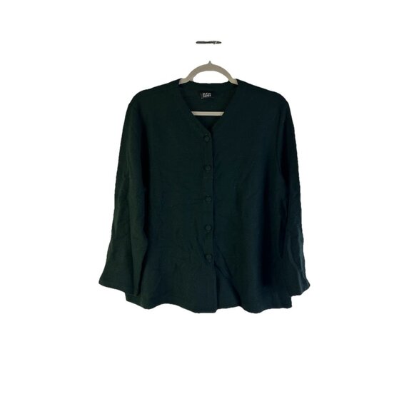 Eileen Fisher Wool Lightweight Knit Button Shirt Cardigan Sweater - Picture 1 of 5